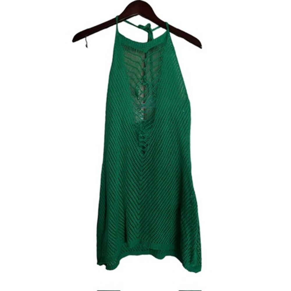 Green Crochet Swimsuit Cover Up Size Large